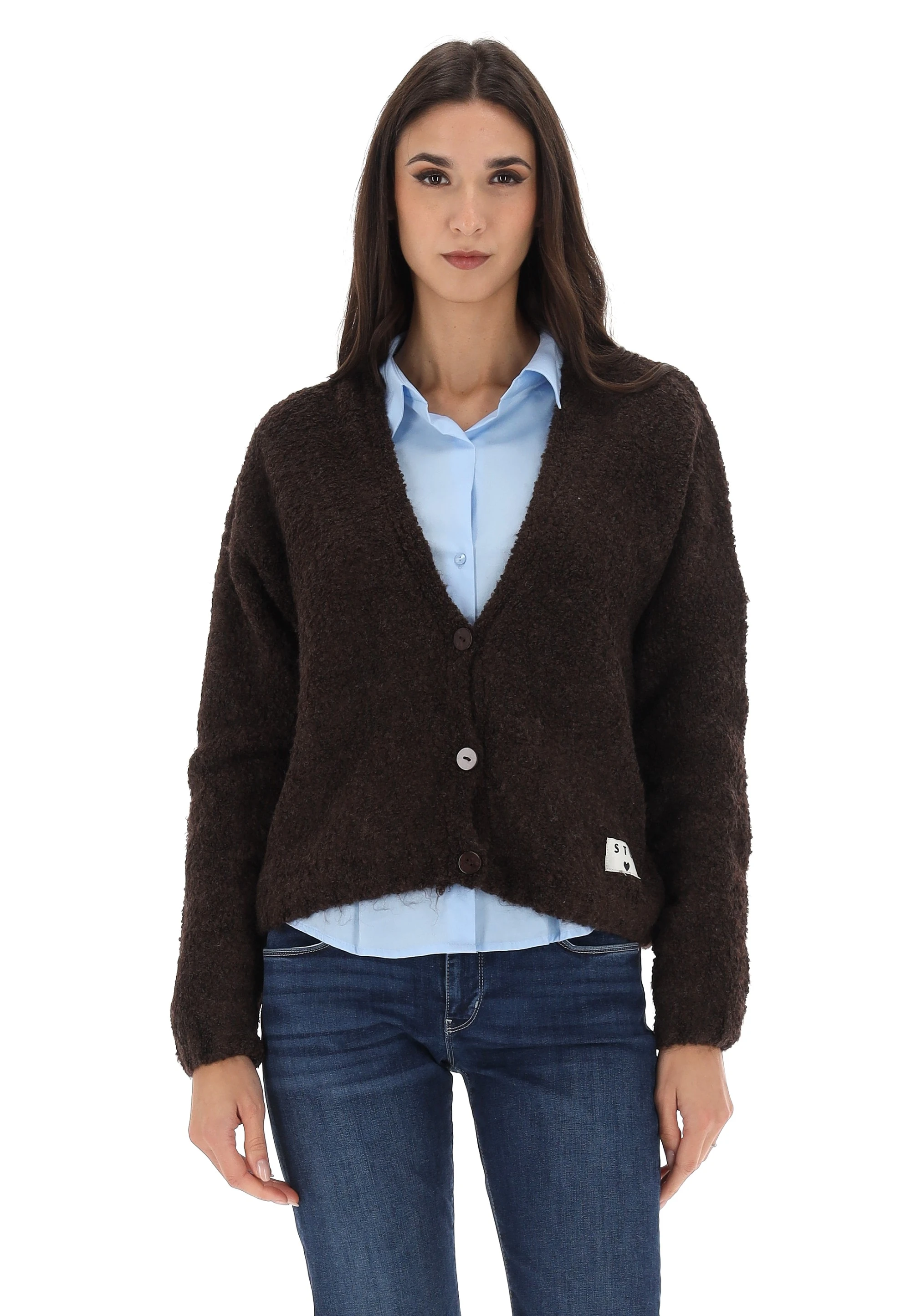 Cardigan bouclè ICHI donna art. 20124597